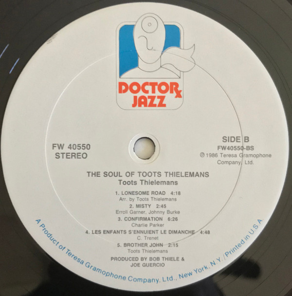 Toots Thielemans - The Soul Of Toots Thielemans | Doctor Jazz (FW 40550) - 4