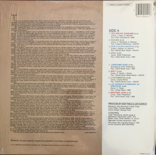 Toots Thielemans - The Soul Of Toots Thielemans | Doctor Jazz (FW 40550) - 2