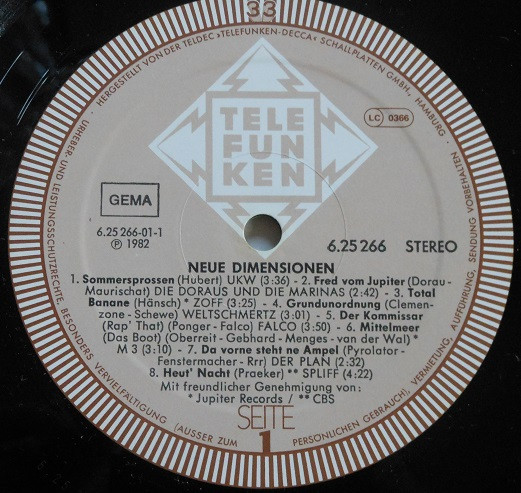 Various - Neue Dimensionen | Telefunken (6.25266) - 3