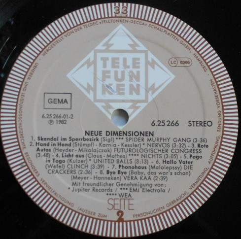 Various - Neue Dimensionen | Telefunken (6.25266) - 4