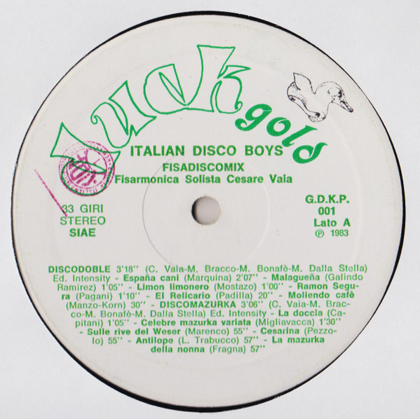 Italian Disco Boys - Fisadiscomix | Duck Record (G.D.K.P. 001) - 3