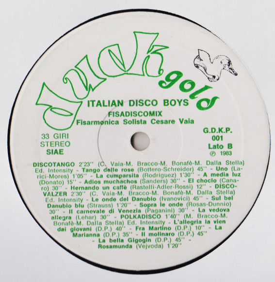 Italian Disco Boys - Fisadiscomix | Duck Record (G.D.K.P. 001) - 4
