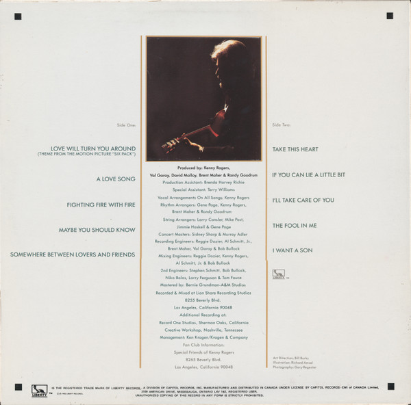 Kenny Rogers - Love Will Turn You Around | Liberty (LO-51124) - 2