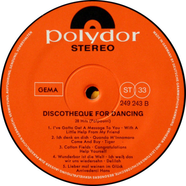 Various - Discotheque For Dancing | Polydor (249 243) - 4