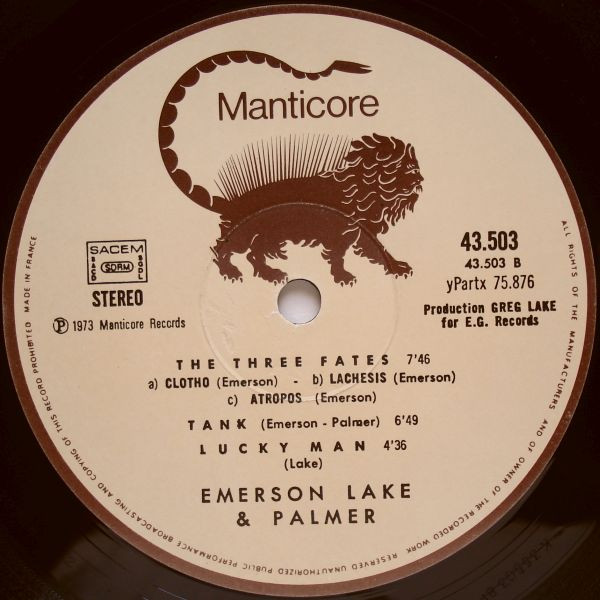 Emerson, Lake & Palmer - Emerson Lake & Palmer | Manticore (43503) - 4