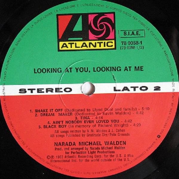 Narada Michael Walden - Looking At You, Looking At Me | Atlantic (78 0058-1) - 4