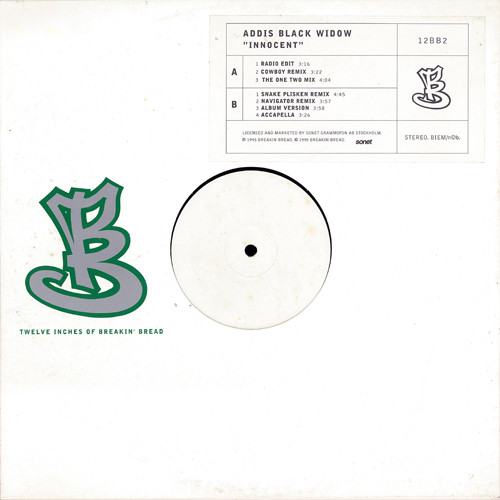 Addis Black Widow - Innocent | Breakin' Bread (12BB2) - main Addis Black Widow - Innocent | Breakin' Bread (12BB2) - main