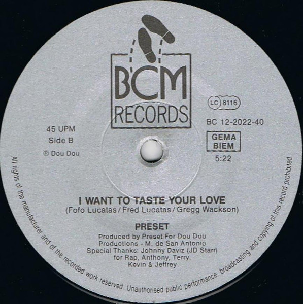 Preset - Monkey Chop | BCM Records (B.C. 12-2022-40) - 4 Preset - Monkey Chop | BCM Records (B.C. 12-2022-40) - 4