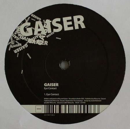 Jon Gaiser - Eye Contact | M_nus (MINUS 54)