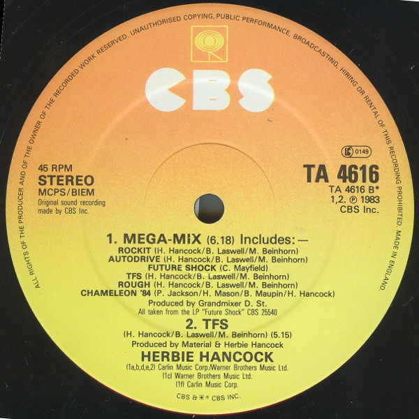 Herbie Hancock - Hardrock | CBS (TA 4616) - 4
