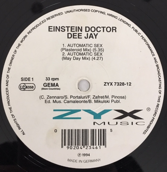 Einstein Doctor DJ - Automatik Sex | ZYX Music (ZYX 7328-12) - 2