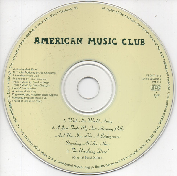 American Music Club - Wish The World Away | Virgin (VSCDT 1512) - 4