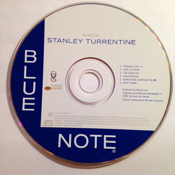 Stanley Turrentine - Hustlin' | Blue Note (7243 5 40036 2 2) - 3