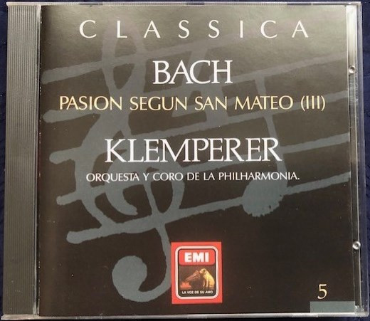 Johann Sebastian Bach , Otto Klemperer , Philharmonia Chorus - Pasión Según San Mateo (III) | La Voz De Su Amo (33052) - main