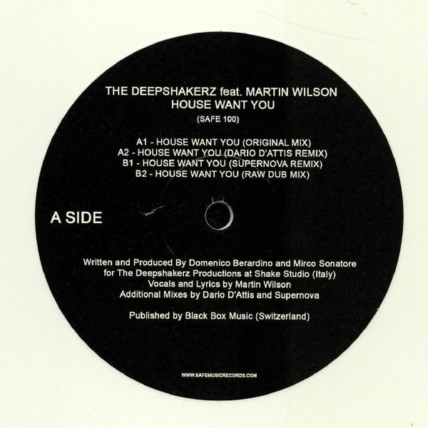The Deepshakerz Feat. Martin Wilson - House Want You | Safe Music (SAFE 100) - main The Deepshakerz Feat. Martin Wilson - House Want You | Safe Music (SAFE 100) - main