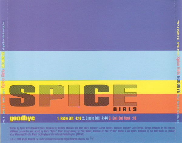 Spice Girls - Goodbye | Virgin (7087 6 13653 2 0) - 2