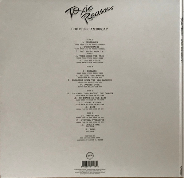 Toxic Reasons - God Bless America? | Audio Platter (PLATE083LP) - 2 Toxic Reasons - God Bless America? | Audio Platter (PLATE083LP) - 2