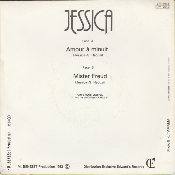Jessica - Amour A Minuit / Mister Freud | Benezet Productions (ER 17013) - 2 Jessica - Amour A Minuit / Mister Freud | Benezet Productions (ER 17013) - 2