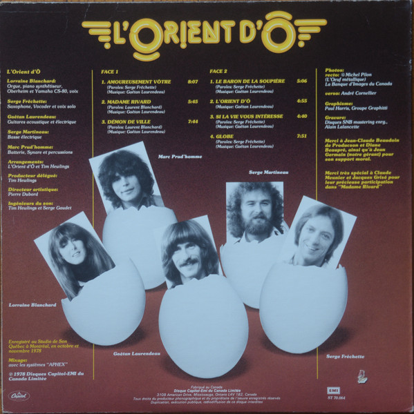 L'Orient D'Ô - L'Orient D'Ô | Capitol Records (ST 70.064) - 2