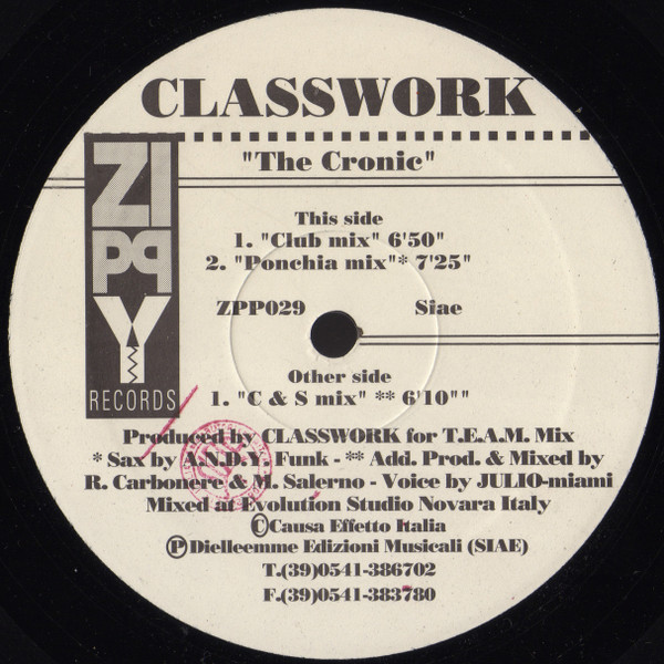 Classwork - The Cronic | Zippy (ZPP029)