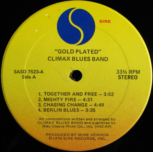 Climax Blues Band - Gold Plated | Sire (SASD 7523) - 3 Climax Blues Band - Gold Plated | Sire (SASD 7523) - 3