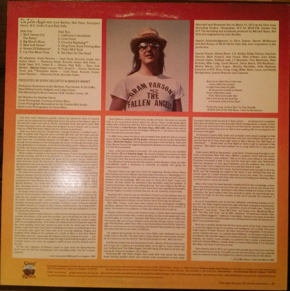 Gram Parsons & The Fallen Angels - Live 1973 | Sierra Records (GP 1973) - 2 Gram Parsons & The Fallen Angels - Live 1973 | Sierra Records (GP 1973) - 2