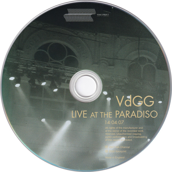 Van Der Graaf Generator - Live At The Paradiso 14:04:07 | Voiceprint (VPDVD64) - 3