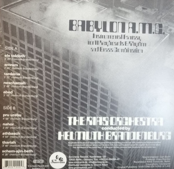 RIAS Tanzorchester Conducted By Helmut Brandenburg - Babylon A.M.C. | Sonorama (Sonorama L-112) - 2 RIAS Tanzorchester Conducted By Helmut Brandenburg - Babylon A.M.C. | Sonorama (Sonorama L-112) - 2