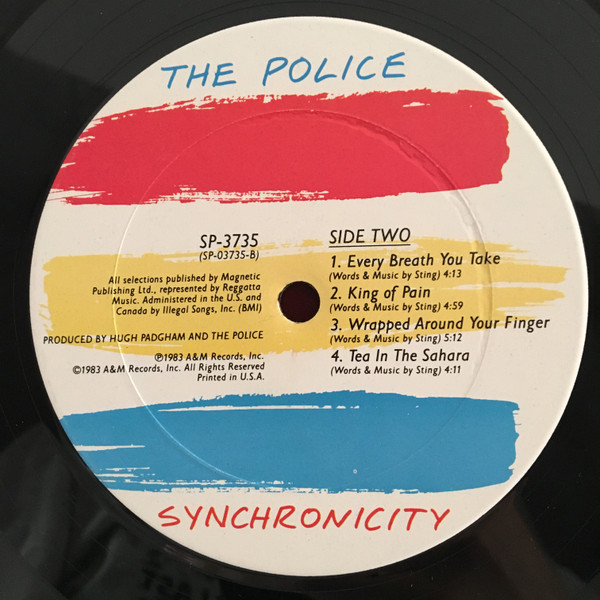 The Police - Synchronicity | A&M Records (SP-3735) - 4 The Police - Synchronicity | A&M Records (SP-3735) - 4