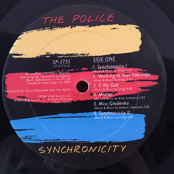 The Police - Synchronicity | A&M Records (SP-3735) - 3 The Police - Synchronicity | A&M Records (SP-3735) - 3