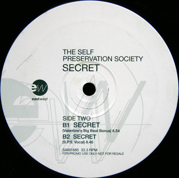 Self Preservation Society - Secret | EastWest (SAM 1685) - 3 Self Preservation Society - Secret | EastWest (SAM 1685) - 3