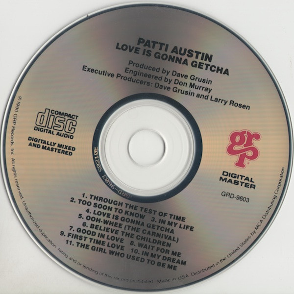 Patti Austin - Love Is Gonna Getcha | GRP (GRD-9603) - 3