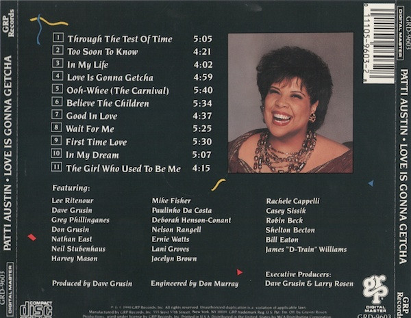 Patti Austin - Love Is Gonna Getcha | GRP (GRD-9603) - 2