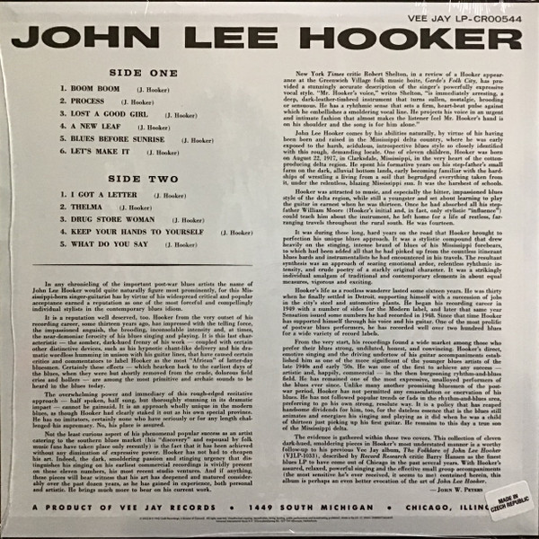 John Lee Hooker - Burnin' | Craft Recordings (00888072424609) - 2