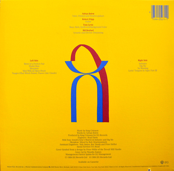 King Crimson - Three Of A Perfect Pair | Warner Bros. Records (9 25071-1) - 2 King Crimson - Three Of A Perfect Pair | Warner Bros. Records (9 25071-1) - 2