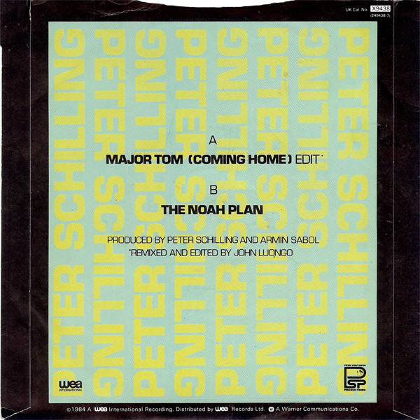 Peter Schilling - Major Tom (Coming Home) | WEA (X 9438) - 2 Peter Schilling - Major Tom (Coming Home) | WEA (X 9438) - 2