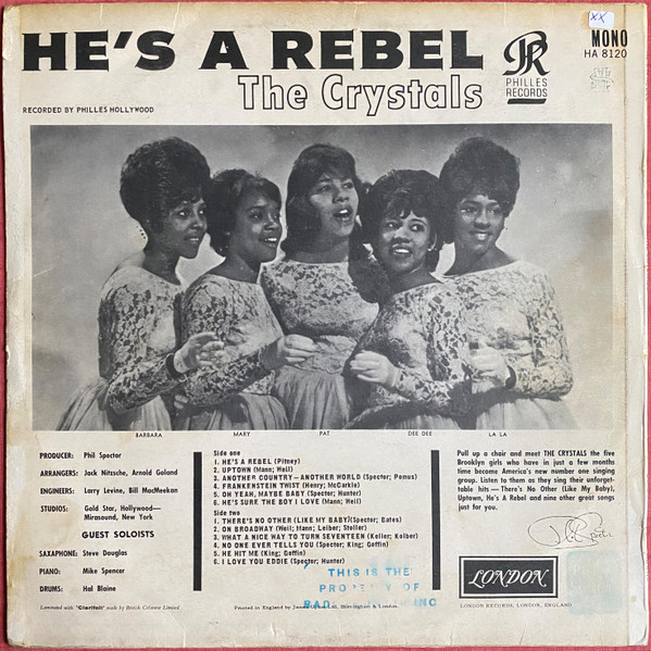 The Crystals - He's A Rebel | London Records (HA-U.8120) - 2 The Crystals - He's A Rebel | London Records (HA-U.8120) - 2