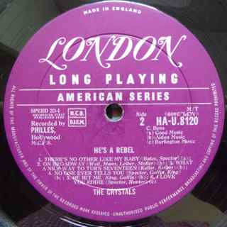 The Crystals - He's A Rebel | London Records (HA-U.8120) - 4 The Crystals - He's A Rebel | London Records (HA-U.8120) - 4