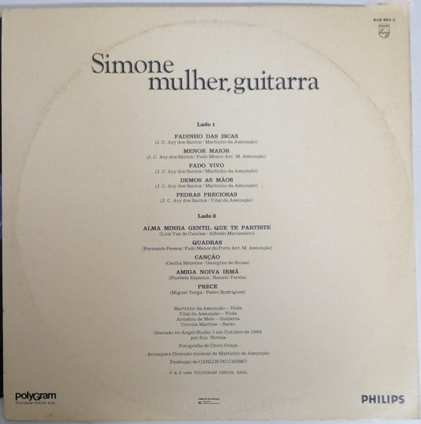 Simone de Oliveira - Mulher, Guitarra | Philips (818 481-1) - 4 Simone de Oliveira - Mulher, Guitarra | Philips (818 481-1) - 4
