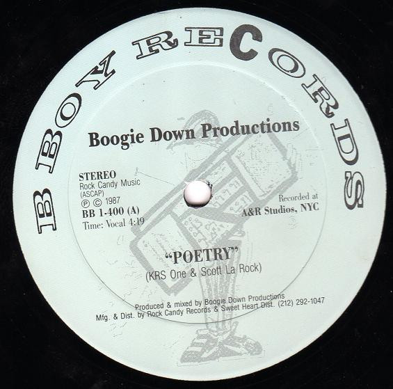 Boogie Down Productions - Poetry | B-Boy Records (BB 1-400)