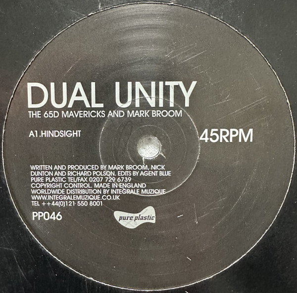Dual Unity - Hindsight | Pure Plastic (PP046) Dual Unity - Hindsight | Pure Plastic (PP046)