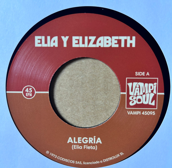 Elia y Elizabeth - Alegría | Vampi Soul (VAMPI 45095) - 2 Elia y Elizabeth - Alegría | Vampi Soul (VAMPI 45095) - 2