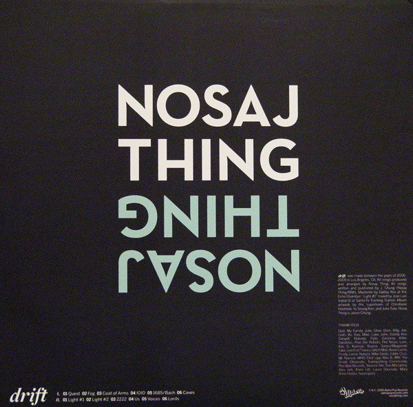 Nosaj Thing - Drift | Alpha Pup Records (APR-025) - 2