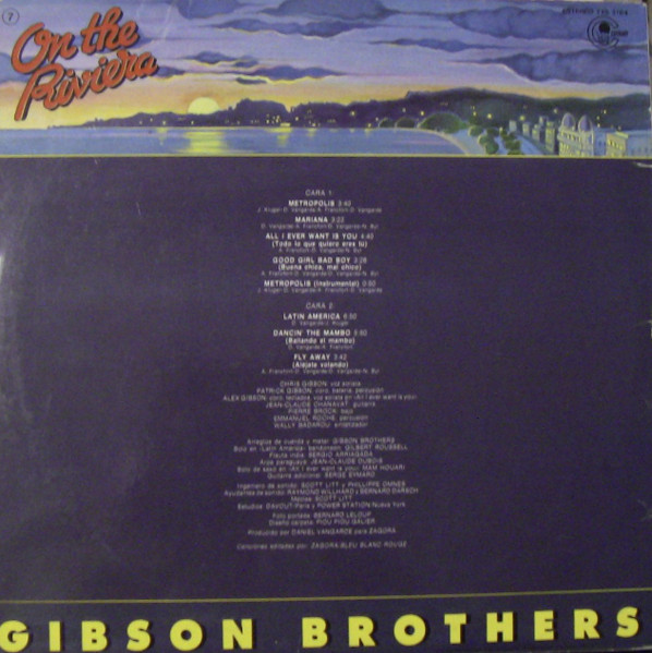 Gibson Brothers - On The Riviera | Carnaby (TXS 3184) - 2