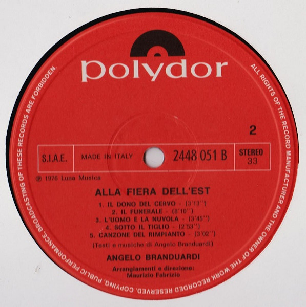Angelo Branduardi - Alla Fiera Dell'Est | Polydor (2448 051) - 4 Angelo Branduardi - Alla Fiera Dell'Est | Polydor (2448 051) - 4