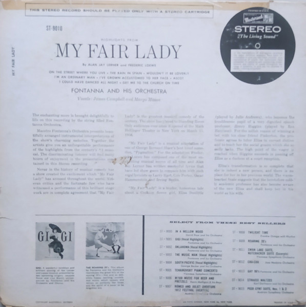 Fontanna And His Orchestra - My Fair Lady Highlights | Masterseal (ST-9010) - 2 Fontanna And His Orchestra - My Fair Lady Highlights | Masterseal (ST-9010) - 2