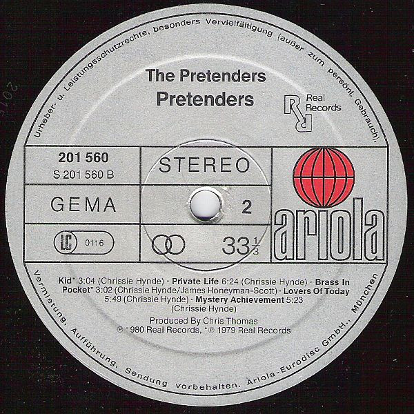 The Pretenders - Pretenders | Ariola (201 560) - 3 The Pretenders - Pretenders | Ariola (201 560) - 3