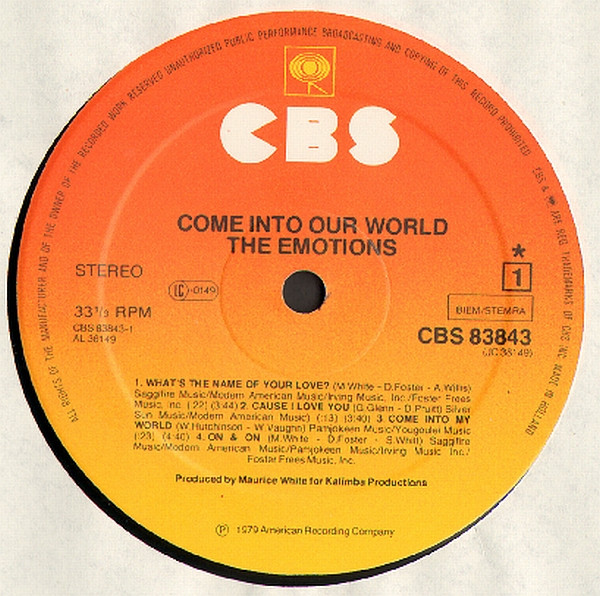 The Emotions - Come Into Our World | CBS (CBS 83843) - 3