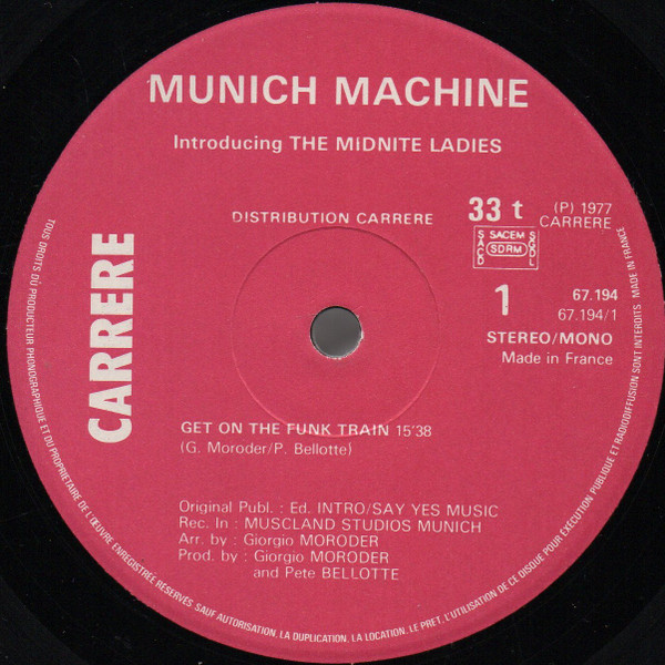 Munich Machine Introducing The Midnite Ladies - Munich Machine | Carrere (67.194) - 3
