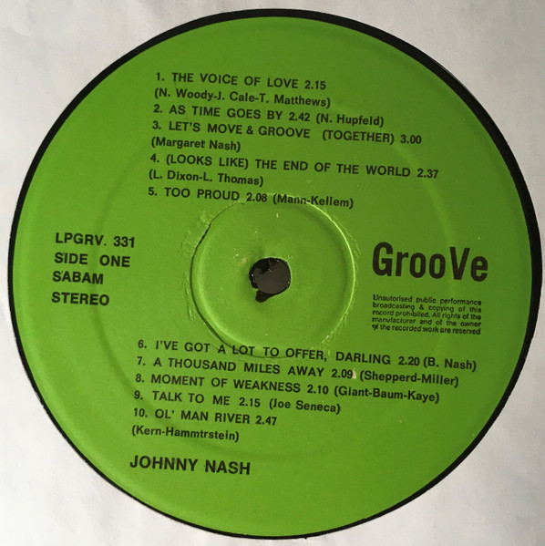 Johnny Nash - Johnny Nash | GrooVe (LPGRV 331) - 3 Johnny Nash - Johnny Nash | GrooVe (LPGRV 331) - 3